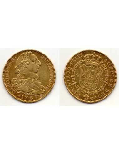 1787, 4 Escudos Carol III Madrid DV