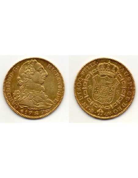 1787, 4 Escudos Carol III Madrid DV