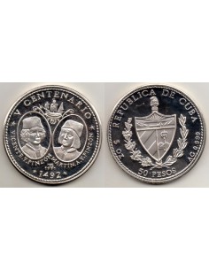 1991 Cuba - 50 Pesos, Centenario Descubrimiento 1492