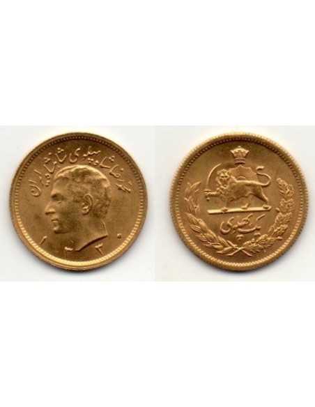 1951 ( 1330 ) Iran 1 Pahlavi de oro Mohammad Reza