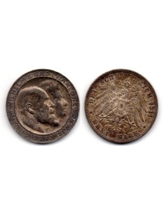 1911 Alemania 3 Marcos William II Aniv de Bodas
