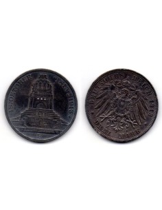 1913 Alemania 3 Marcos Frederick August III Bat. Leipzig