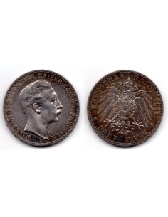 1912 A Alemania ( Prusia ) 3 Marcos William II