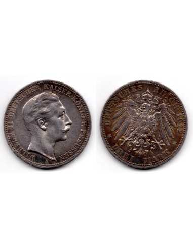 1912 A Alemania ( Prusia ) 3 Marcos William II
