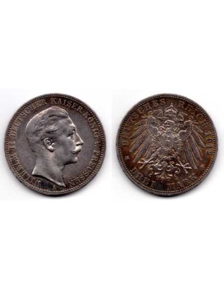 1912 A Alemania ( Prusia ) 3 Marcos William II