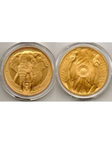 2022 Sud-Africa 50 Rands Big Five - Moneda ORO Elefante
