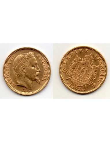 1863 BB Francia 20 Francos de oro - Napoleón III
