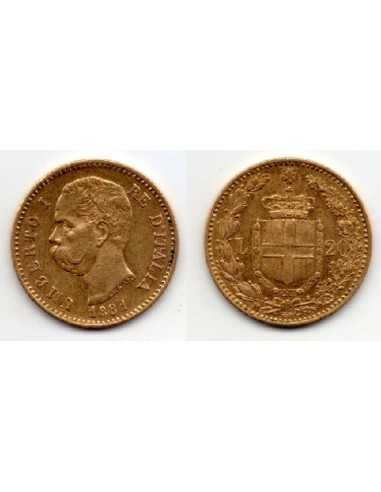 1881 Italia Moneda Conmemorativa 20 Liras - Umberto I