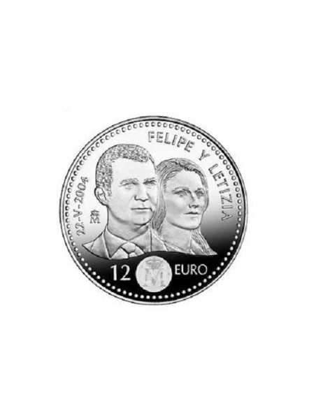 2004 - ESPAÑA - 12 EUROS DE PLATA ( BODA DEL PRINCIPE )
