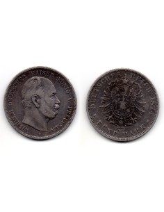 1874 A Reino Prusia 5 Marcos William I