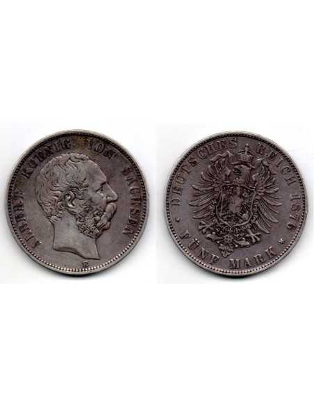 1876 E Reino Sajonia 5 Marcos Albert