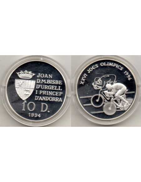 1994 Andorra 10 Diners - Olimpiadas - Ciclismo