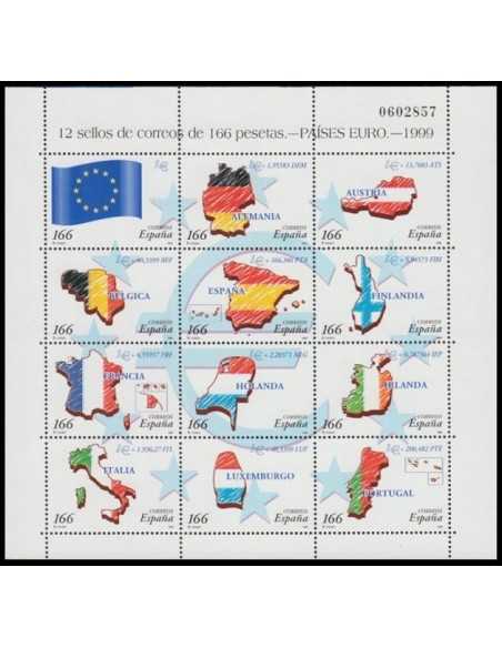 Año 1999 - 3632/43 ( MP 63 ) Paises del Euro