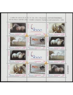Año 1999 - 3679/84A ( MP 67 ) Exposición Mundial de Filatelia España 2000 - Caballos 99 -