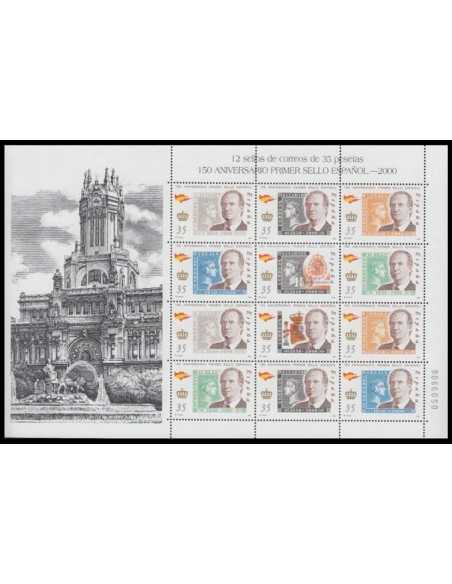 Año 2000 -3687/93 ( MP 68 ) 150 Aniversario del Primer sello Español