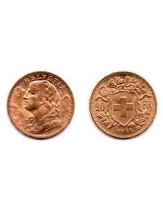 1911 Suiza 20 Francos oro - Vrenelli -