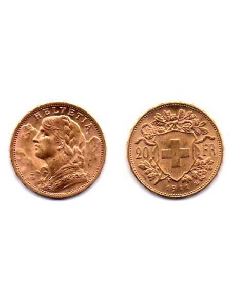 1911 Suiza 20 Francos oro - Vrenelli -